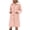 Pink, variant on Homenesgenics Jackets for Women under $10.00 Women's Winter Long Sleeved Lapel Warm Fleece Coat Solid Color Button Pocket Mid Length Top Coat Gray M