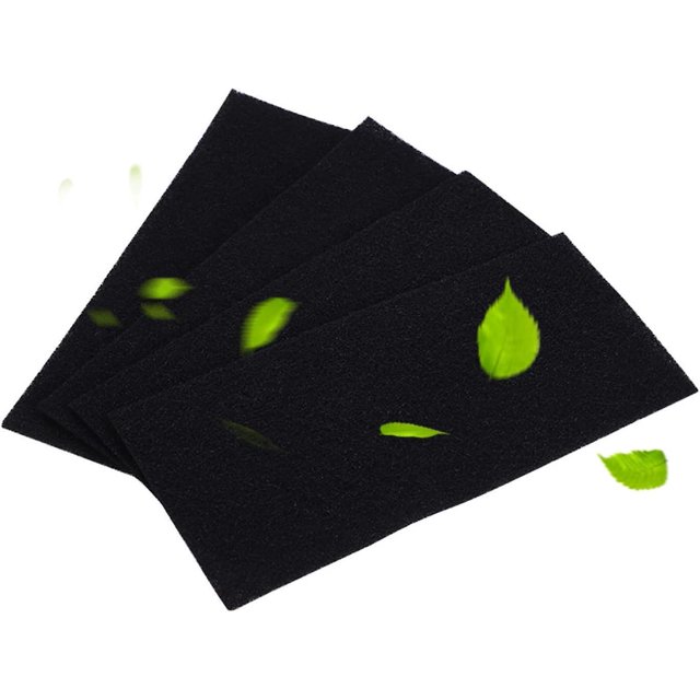 4 Pices/conjunto Ponge De Filtre Air, Filtres Ponges Au Charbon Actif De Remplacement Pour L'purateur D'air, Pices Et Accessoires Pour Purificate