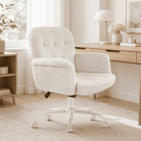 yerairr white teddy fleece office product