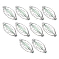 thumbnail image 2 of 10 piezas de comedero con resorte y cuentas colgantes, accesorio de aparejos de 17 g, juego de jaula de cebo de pesca de acero inoxidable, 2 of 8