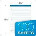 thumbnail image 3 of TOPS Docket Writing Pads, College Rule, 100 Sheets, 8-1/2 x 11-3/4, White, 3 of 6