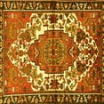thumbnail image 1 of Ahgly Company Indoor Square Persian Yellow Traditional Area Rugs, 4' Square, 1 of 4