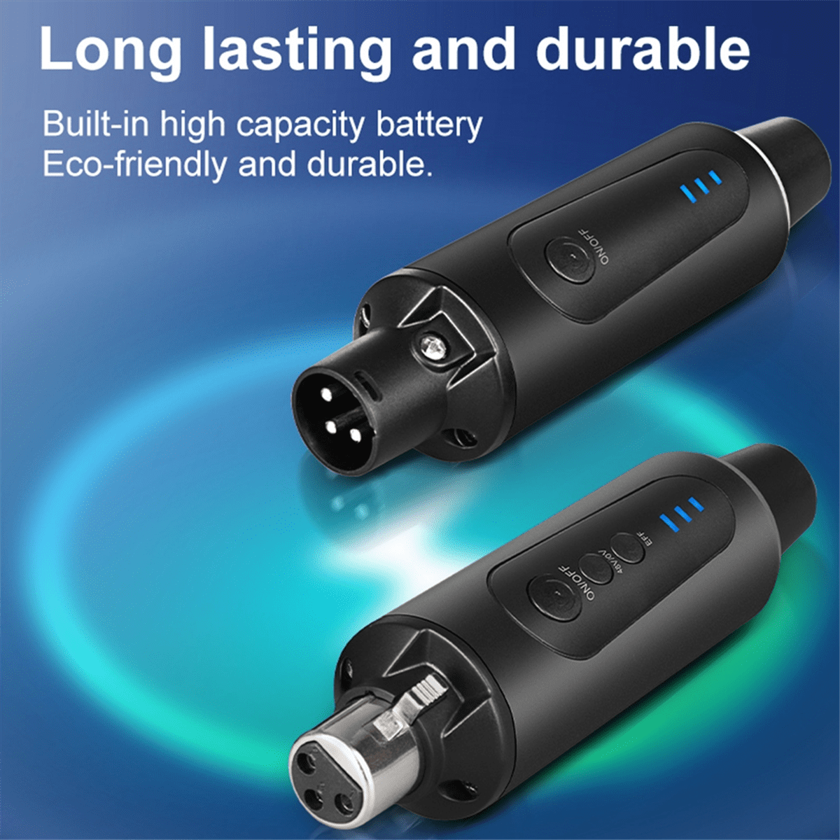 New 2.4g XLR Microphone Wireless Transmitting & Receiving System Dynamic Condenser Microphone Reverberation Adjustment