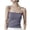 Dark Gray, variant on Japanese and Korean Top with Cups for Women [3D Honeycomb Shawl・ Effect] [long Design] Highly Elastic Soft Sweat Absorbent and Seamless Lacy Top Women Lace Undershirt Girl Crop Top 90s Top