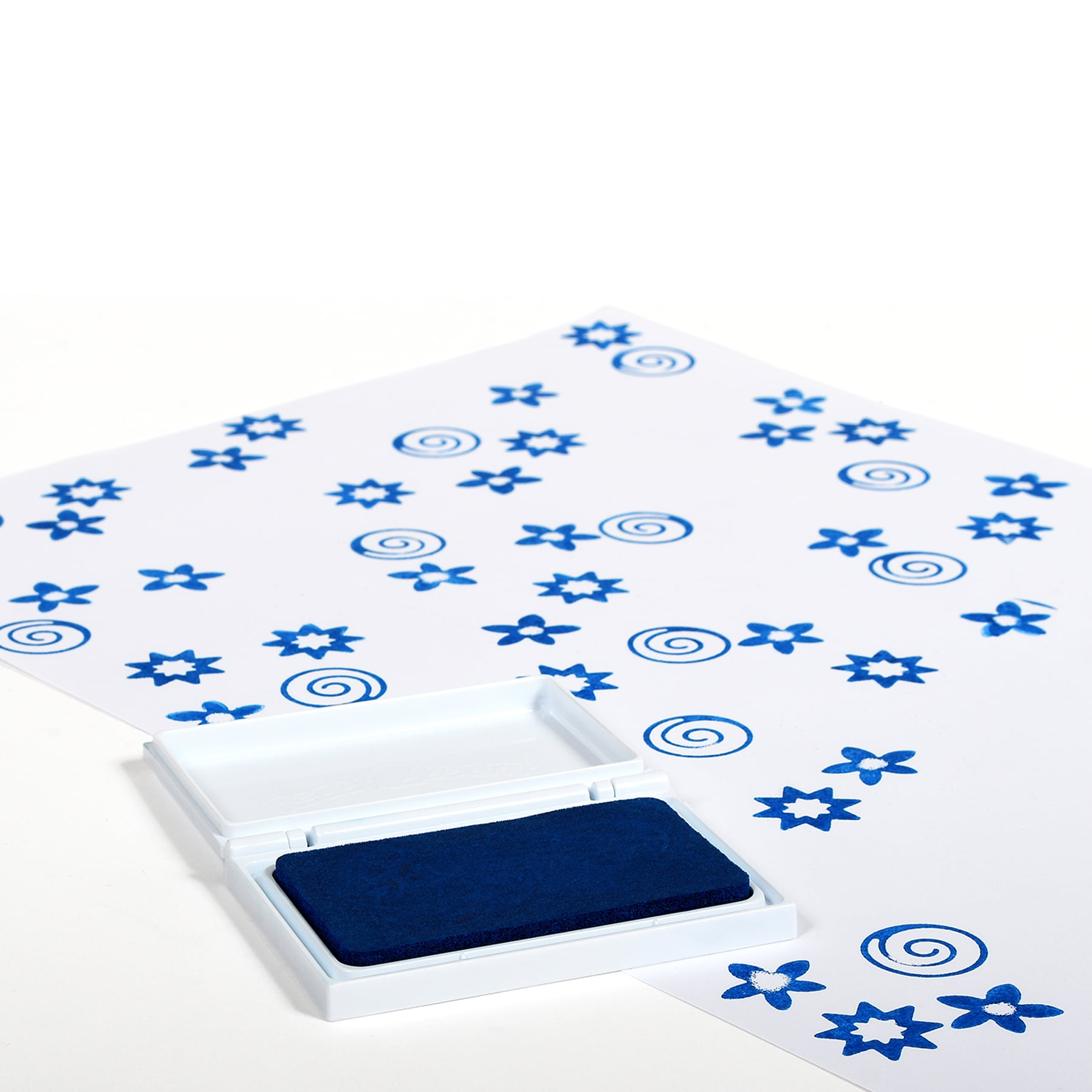 READY 2 LEARN Washable Stamp Pad - Blue - Pack of 6