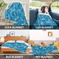 thumbnail image 7 of 60x80 inch Crystal Fleece & Arctic Fleece Blanket Soft Bed Throws for Home or Camping Water Texture, 7 of 7