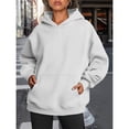 thumbnail image 4 of Sudaderas con Capucha Extragrandes para Mujer, Sudaderas de Forro , Suéteres de Moda para Otoño e Invierno Fresno 4XL, 4 of 9