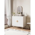 thumbnail image 5 of Selooye Modern Sideboard Cabinet, 31.5'' with 2 Doors and Adjustable Shelf, Credenza Buffet Table for Living Room, Kitchen and Entryway, White, 5 of 9