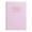 Pink, variant on JANGSLNG A7 2024 English Planner Faux Leather Hardcover 120 Pages Ink-Proof Paper Mini Journal Dairy Pocket Notebook Student Supplies