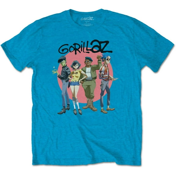Gorillaz Unisex T-Shirt Group Circle Rise (Small)