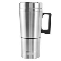 Car Heating Kettle, Simple 12V 300Ml Portable in Coffee Maker Tea Pot Vehicle Cup Lid Outdoor Water Bottle Electric Kettle