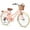 Peach-with rack, variant on Glerc Missy 26" inch Girl Cruiser Youth Teen Woman Bike 6-Speed Teen Hybrid City Bicycle for Youth Ages 14 15 16 17 18 19 20 Years Old with Wicker Basket & Lightweight, Pink