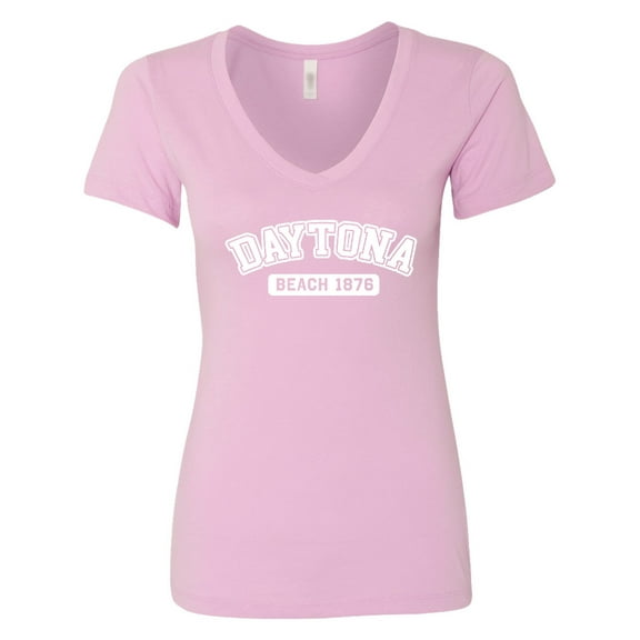 Inktastic Daytona Beach 1876 Women's V-Neck T-Shirt