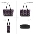 thumbnail image 6 of FORMRS Canvas Laptop Tote Bag for Women with 15.6" Computer Compartments Shoulder Handbag, Purple Flowers Pattern, 6 of 7