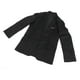 thumbnail image 2 of Conjunto de 3 piezas de chaqueta, chaleco y pantalones para hombre, cuello vuelto, bolsillo en el pecho, 1 botón, traje de vestir ajustado, color negro, talla 3XL, 2 of 15