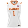 thumbnail image 2 of Youth GameDay Greats #1 White Clemson Tigers Lightweight Basketball Jersey, 2 of 4