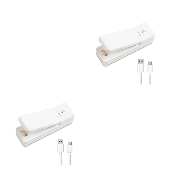 Monstrate Paquete de minisellador 2 en 1, máquina de sellado de bolsas de mano recargable por USB, sellado Manual para conservación de Type1 NO1