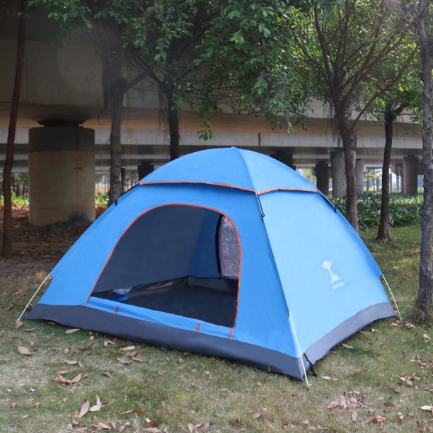 Pop Up 3 Person Dome Tent for Camping Hiking Beach Sun ...