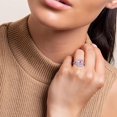 thumbnail image 2 of Gems Jewels 2.00 Ct Cushion Cut Pink Sapphire Wedding Engagement Halo Ring 14K White Gold Plated 925 Sterling Silver For Women's -5.9, 2 of 2