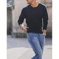 thumbnail image 5 of Jersey de cuello redondo para hombre Jersey de punto Jersey de invierno de punto fino para hombre (XXXL), 5 of 5
