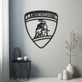 thumbnail image 2 of LaModaHome Exclusive Lamborghini Logo Metal Wall Decor – Durable & Artistic Metal Wall Art for Home and Office Decor, Perfect for Any Interior Design Aesthetic, 2 of 5