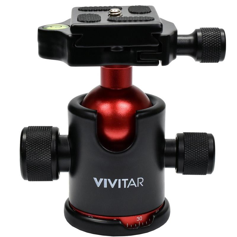 Vivitar 360° Swivel Camera Tripod Ball Head with Quick Release Plate