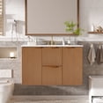 thumbnail image 1 of Meuble-lavabo de Rangement Moderne Mural, Bois, 1 of 22