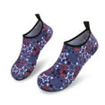thumbnail image 5 of Men and Women a Slip On Barefoot Quick-Dry Beach Aqua Yoga Water Shoes (Star/White Red, 9.5-10.5 Women/8.5-9 Men), 5 of 8