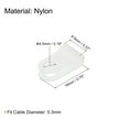 thumbnail image 2 of Unique Bargains R-Type Cable Clamps, 1000 Pack 5.3mm(0.21') Cable Clip Cable Organizer Cord Clips, 2 of 5