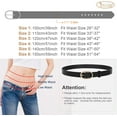 thumbnail image 6 of Women’s Leather Belts for Jeans Pants Fashion Ladies Belt with Gold Buckle, 6 of 9