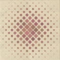 thumbnail image 1 of Ahgly Company Tapis d'Intérieur Lavable en Machine Carré Transitionnel Pêche Beige, 8 Pieds Carré, 1 of 7