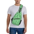 thumbnail image 1 of ZICANCN Crossbody Sling Bags for Women Men,Flowers Green Vines Casual Shoulder Backpacks for Travel Sport Climbing Runners Daypack, 1 of 9