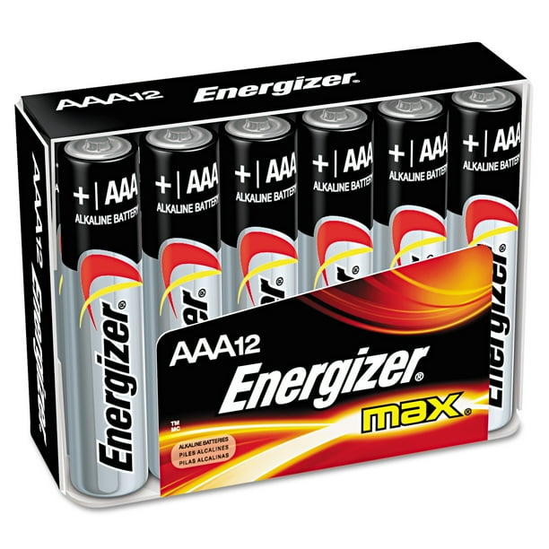 Energizer MAX Alkaline Batteries, AAA, 12 Batteries/Pack