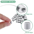 thumbnail image 2 of Uxcell Lot de 100 Manchons en Boucle d'Aluminium, 2mm 5/64 Manchons en Fil Rond Simple, 2 of 2