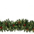 thumbnail image 5 of 6Ft Pre-lit Christmas Garland with LED Lights,Real Touch Artificial Cedar and Norfolk Pine Greenery Garland,Battery Operated Winter Garland for Mantle,Table,Wall,Indoor Outdoor Christmas Decorations, 5 of 5