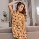 thumbnail image 3 of Disketp Dachshund Dog Puppy para Camisón Corto de Manga Corta para Mujeres, Camisón Cómodo con Escote Redondo, Bonito y Confortable, 3 of 6