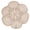 Beige, variant on BomHCS 16 Inch Handmade Crochet Lace Doily Petals Flower Vase Cup Mats Placemats