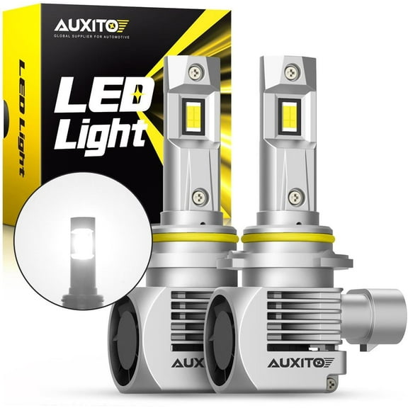 AUXITO 9005 HB3 LED Headlight Bulbs 6000K White, 100W 20000 Lumens, 600% Brighter HB3ll 9005ll 9005 Headlight Bulbs, Pack of 2