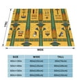 thumbnail image 4 of XMXT Flannel Throw Blanket for Couch, Vintage Hieroglyphics Print Bed Sofa Decor Blankets for Home Bedroom, 50 x 40 inches, 4 of 9