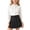 Black, variant on Girls 2 Piece Skirt Set School Uniform Shirts Pleated Skirt Tween Girl Trendy Summer Outfit Kid Clothing Se Size 3T-15, Black