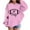 Pink, variant on Kiijoy Girls Football Sports Hoodie Soft Pullover Hooded Sweatshirt, Sizes 18-24M