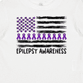 thumbnail image 4 of Inktastic Epilepsy Awareness Purple Ribbons and Flag Boys or Girls Baby T-Shirt, 4 of 5