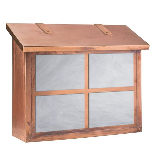 Americas Finest Lighting AF-3133-OP-WW Window 14 Large Mailbox&#44; Wispy White - Old Penny