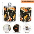 thumbnail image 5 of Yayeee 2 Pack Qtip Holder Dispenser for Bathroom with Lid Cotton Swab Canister, Fish Pattern, 5 of 6