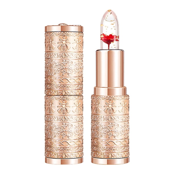 Lápiz labial hidratante con forma de pétalo que cambia de color, no se decolora, no mancha, taza, lápiz labial permanente que cambia de color, un lápiz labial