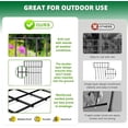 thumbnail image 4 of Panels Animal Barrier in (H) X .ft (L) No Dig Dog Fence . in Gap Garden Border for Dogs Rabbits Rustproof Metal Decorative Blocker for Outdoor Yard Patio, 4 of 6