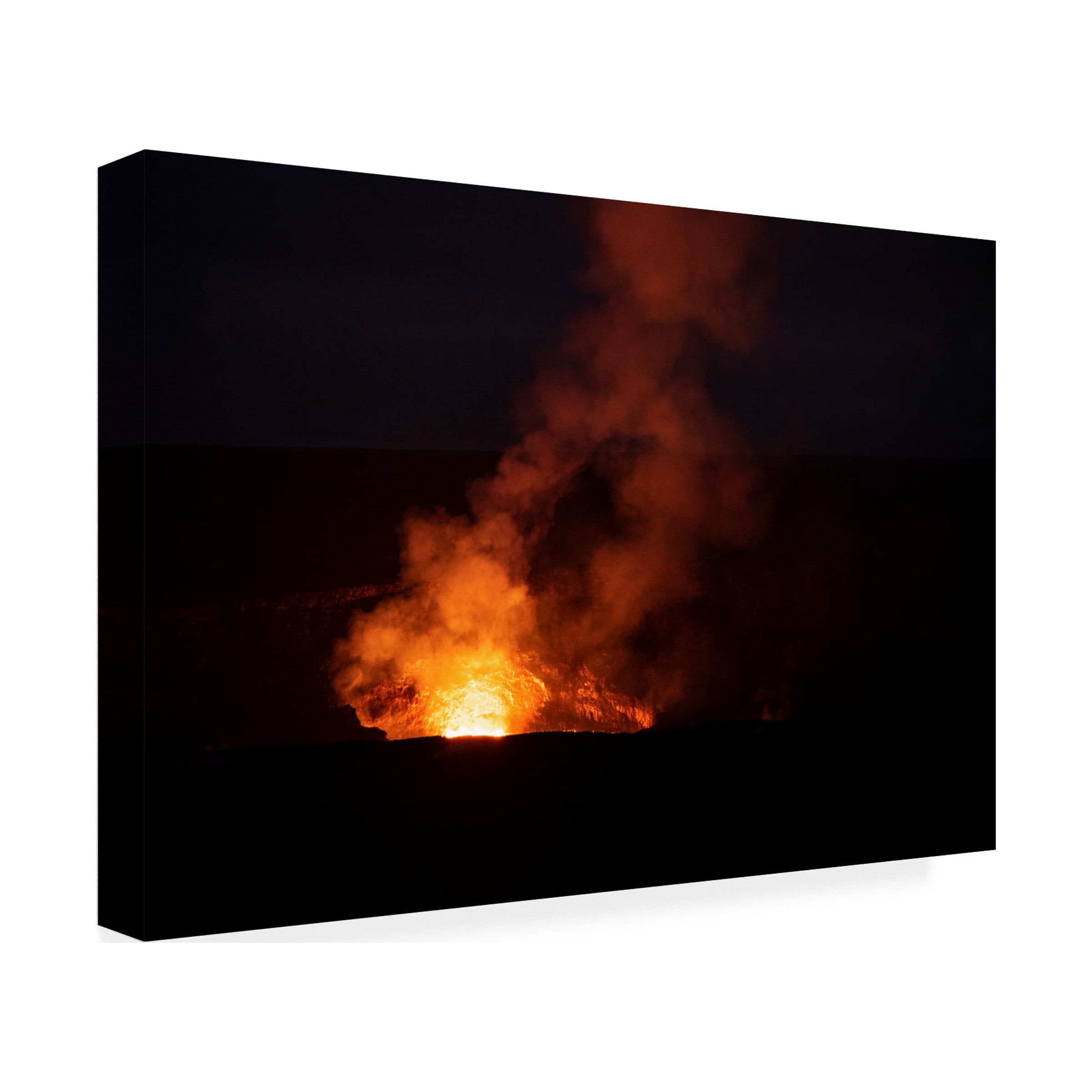 Robert Michaud 'Kilauea Lava Lake' Canvas Art
