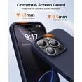 thumbnail image 5 of KOMI Designed for iPhone 16 Pro Max Case,Shockproof Liquid Silicone Protective Phone Case with Soft Anti-Scratch Microfiber Lining Ultra Slim Drop Protection Phone Cover 6.9 inch Midnight Blue, 5 of 5