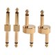 thumbnail image 4 of FENGGUIQU 4Ud Adaptadores Rectos Y En Z Para Pedal De Guitarra Efectos Color Dorado Metal, 4 of 8