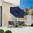 thumbnail image 3 of 7.5FT Patio Umbrella Table Market Umbrella w/Tilt and Crank Heavy-Duty Round Outdoor Umbrellas for Garden, Deck, Backyard, Pool and Beach, Navy, 3 of 4